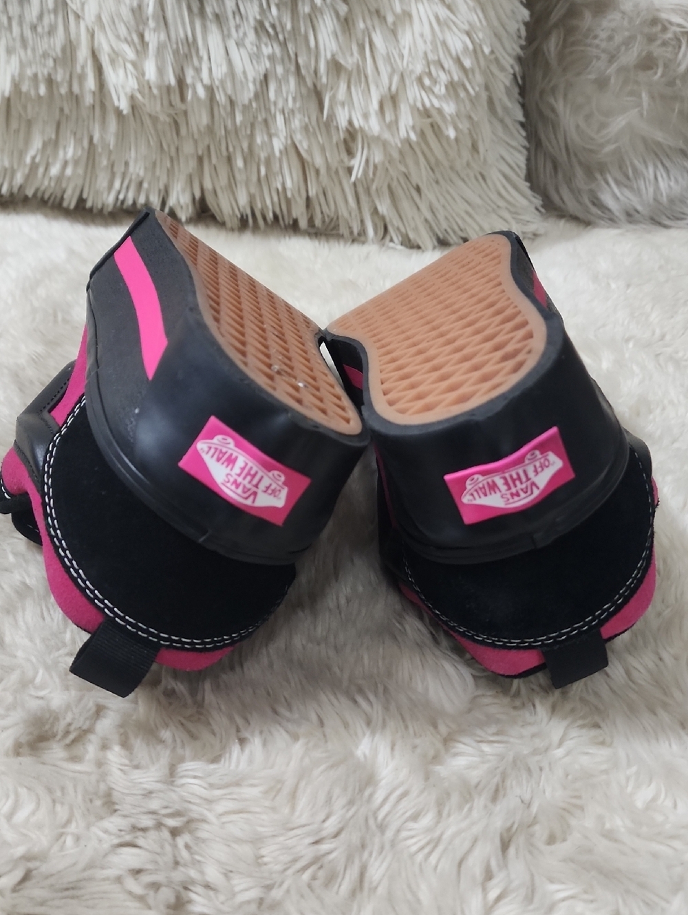 Vans Knu Stack Platform Skate Shoes Sneakers Black Pink - Picture 9 of 12